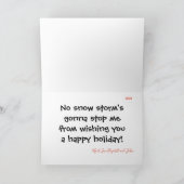 Stormend bepaalde GEPERSONALISEERDE puppykaart Feestdagen Kaart (Binnen)