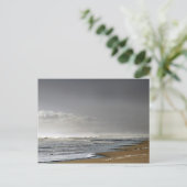 Stormend Zee, verafgelegen pier Briefkaart (Staand voorkant)