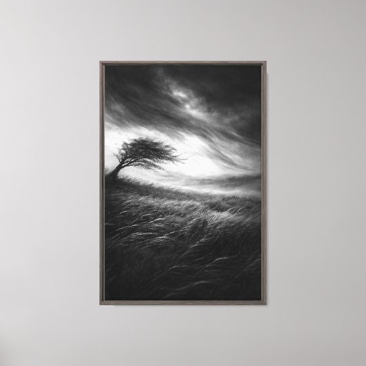 Stormfluisterboom Canvas Afdruk (Voorkant)