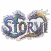 STORMI | Mystiek drakenalfabet Sticker (Voorkant)