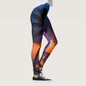 Stormige Zonsondergang Strand Leggings Vrouwen | D (Rechts)