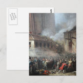 Storming the Bastille, 14 juli 1789 Briefkaart (Voorkant / Achterkant)