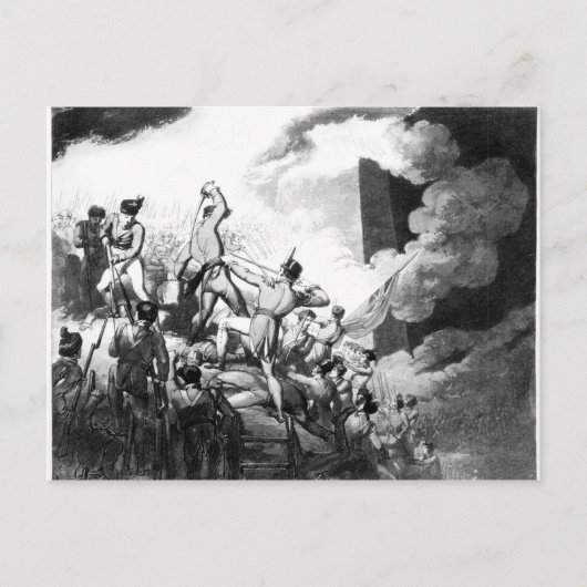 Storming van Badajoz, 6 april 1812 Briefkaart (Voorkant)