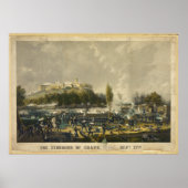 Storming van de Mexicaanse Chapultepec-oorlog in A Poster (Voorkant)