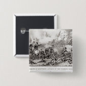 Storming van Monterey Vierkante Button 5,1 Cm (Voorkant /achterkant)