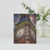Stormlicht boven Big Ben – Londen Briefkaart (Staand voorkant)