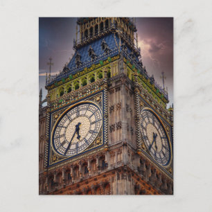 Stormlicht boven Big Ben – Londen Briefkaart