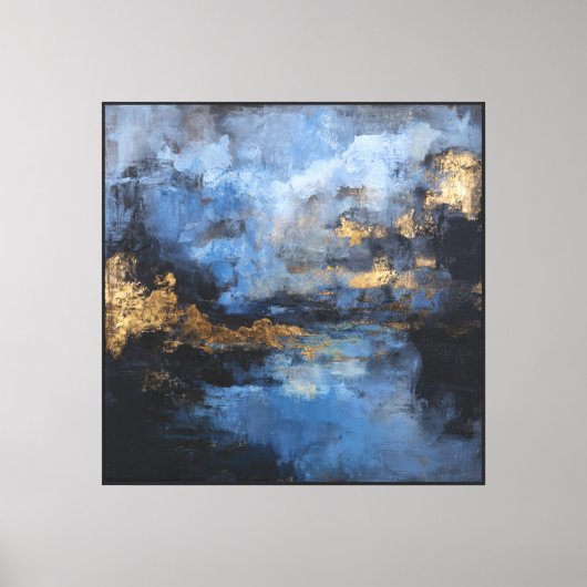Stormlight Horizon – Abstracte Wandkunst Canvas Afdruk (Voorkant)
