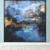 Stormlight Horizon – Abstracte Wandkunst Canvas Afdruk (Insitu (Houten vloer))