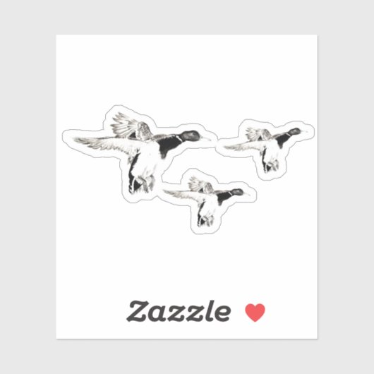 Stormo di germani reali sticker (Vel)