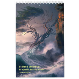 Storm's Embrace: Majestic Torrey Pines Kalender