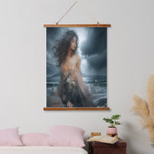 Storm's Ethereal Embrace Hangend Wandkleed (Slaapkamer)