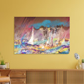 STORMSAILBOATS CANVAS AFDRUK (Insitu (Woonkamer))