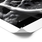 Stormsonate op de monochrome zee poster (Hoek)