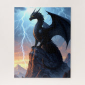 Stormwatch Dragon op Mountain Peak Legpuzzel (Verticaal)