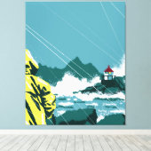 Stormwatch: Eilandpracht Canvas Afdruk (Insitu (Houten vloer))