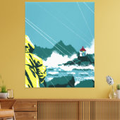 Stormwatch: Eilandpracht Canvas Afdruk (Insitu (Woonkamer))