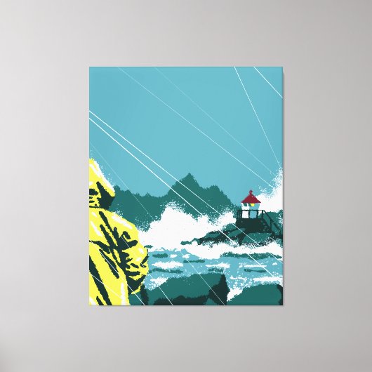Stormwatch: Eilandpracht Canvas Afdruk (Voorkant)