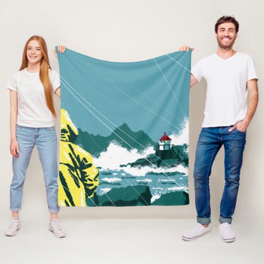 Stormwatch: Eilandpracht Fleece Deken (In situ)