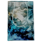 Stormwolken en Oceaanstromingen Abstracte Kunst Medium Cadeauzakje (Voorkant)