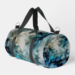 Stormwolken en Oceaanstromingen Abstracte Kunst Plunjezak