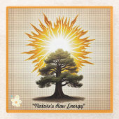 "Stormy Art" Glazen Onderzetter (Voorkant)