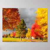 Stormy Autumn Day Print (Voorkant)