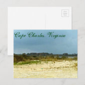 Stormy Beach in Cape Charles, Virginia Briefkaart (Voorkant / Achterkant)