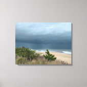 Stormy Beach scène Canvas Afdruk (Voorkant)