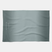 Stormy Blue Grey Ombre Theedoek (Horizontaal)