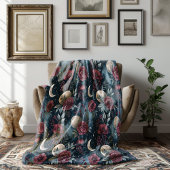 Stormy Bourgondië Herfst Roos Dreamscape Fleece Deken