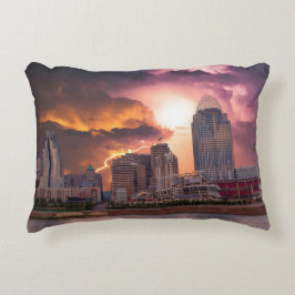 Stormy Cincinnati Great American Ball Park Accent Kussen