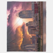 Stormy Cincinnati Great American Ball Park Fleece Deken (Voorkant)