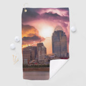 Stormy Cincinnati Great American Ball Park Golfhanddoek (Insitu)