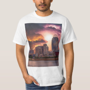 Stormy Cincinnati Great American Ball Park T-Shirt