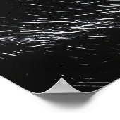 Stormy Cliff Moonlight in zwart-wit Poster (Hoek)