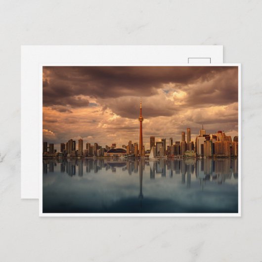 Stormy CN Tower Briefkaart (Voorkant / Achterkant)