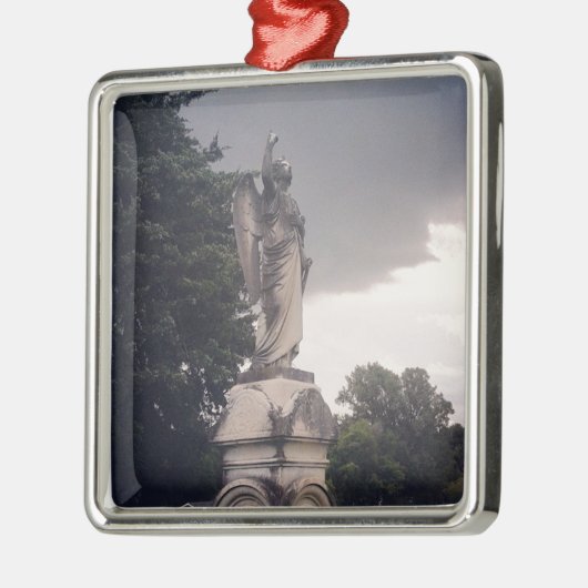Stormy Day Angel Metalen Ornament (Links)