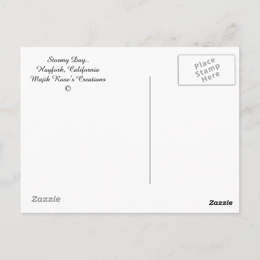 Stormy Day... Briefkaart (Achterkant)