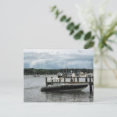 Stormy Day in de Harbour Essex CT Briefkaart (Staand voorkant)