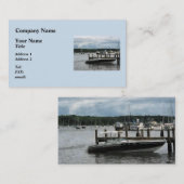 Stormy Day in de Harbour Essex CT Visitekaartje (Voorkant / Achterkant)