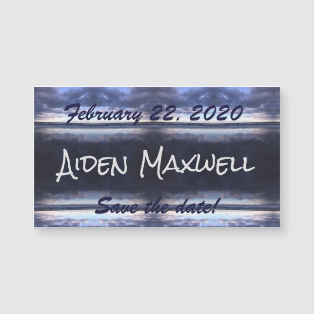Stormy Day Save the Date Magnet (Voorkant)
