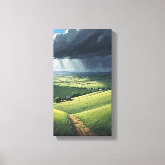 Stormy Europe Canvas Muurkunst Afdruk (Voorkant)
