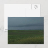Stormy field briefkaart (Voorkant / Achterkant)