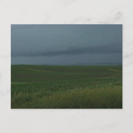 Stormy field briefkaart (Voorkant)