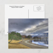 Stormy Herfst vanmiddag bij het strand Briefkaart (Voorkant / Achterkant)