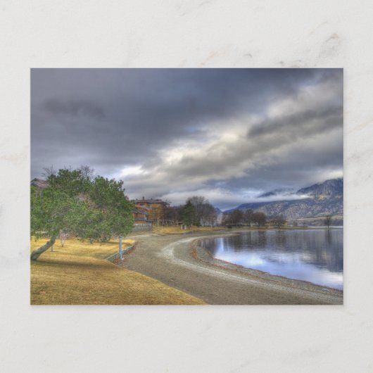 Stormy Herfst vanmiddag bij het strand Briefkaart (Voorkant)