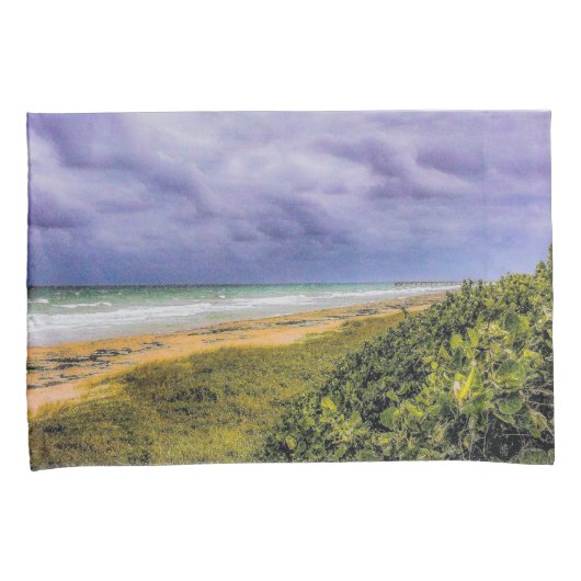 Stormy Jupiter Beach Kussensloop (Voorkant-Rechts)