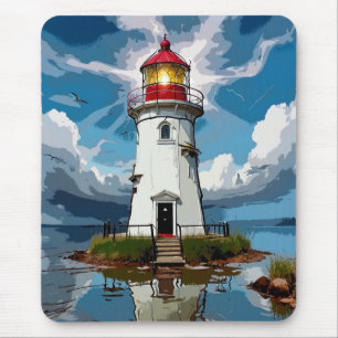 Stormy Lighthouse - Navigatietoren Muismat