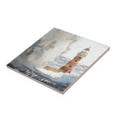 Stormy Lighthouse Tegeltje (Zijkant)